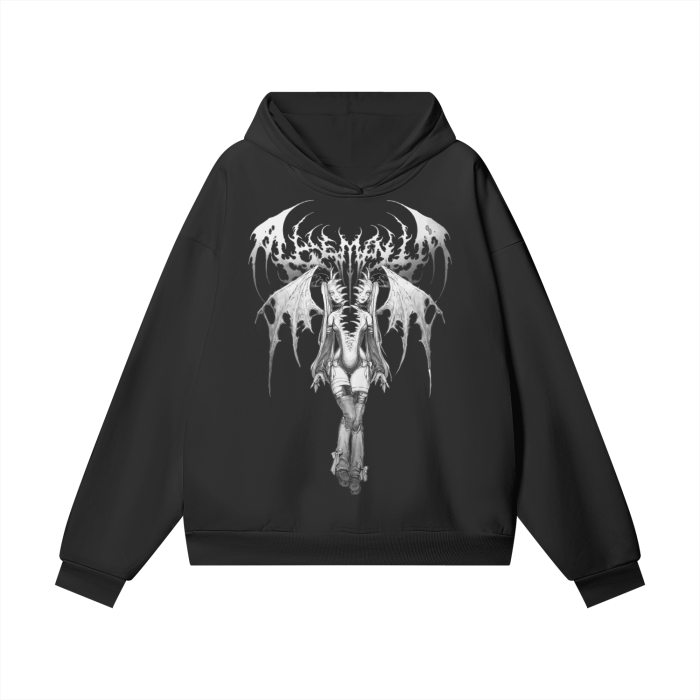 Oversize Heavyweight Hidden Pocket Fleece Hoodie - 460 GSM
