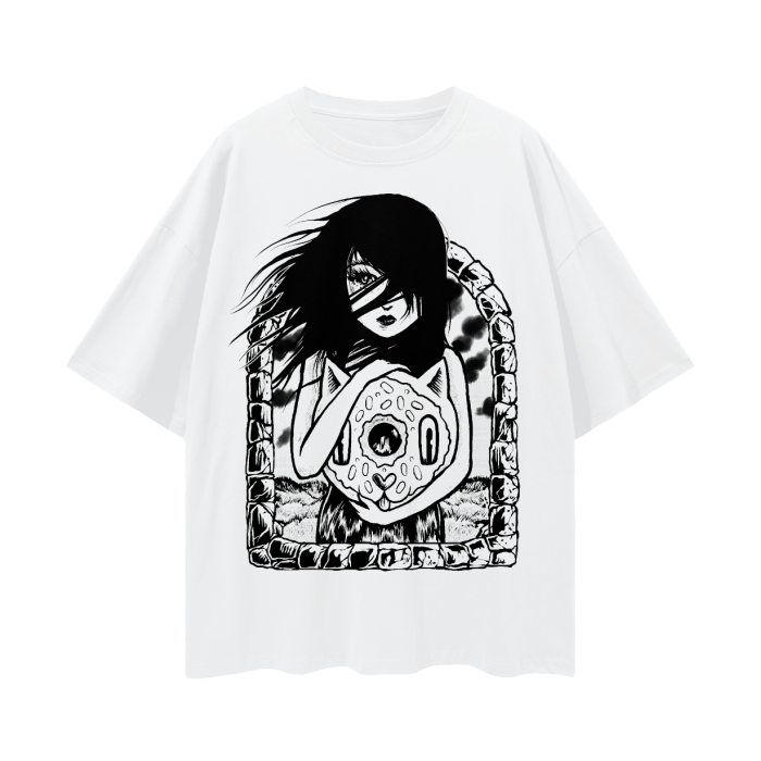 Streetwear Unisex 100% Cotton Loose Basic Tee