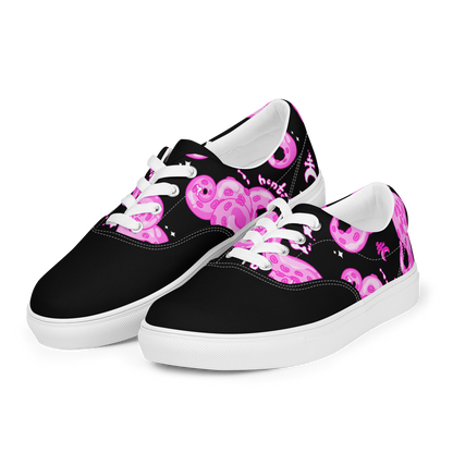 Women’s lace-up canvas shoes