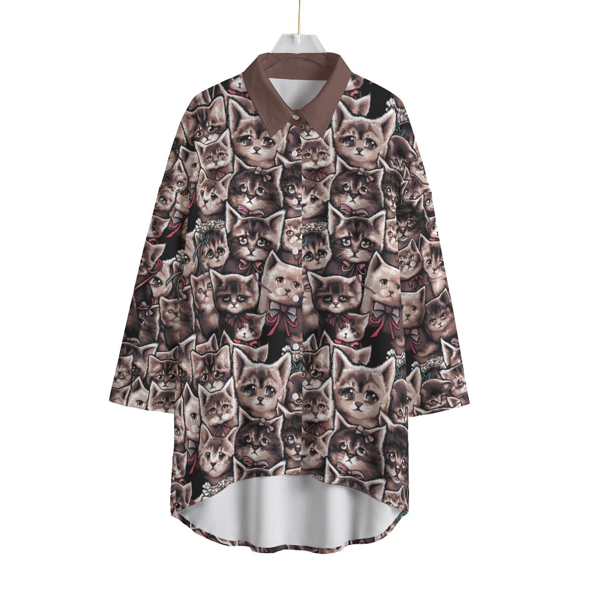 Kitty Cat Chiffon Shirt